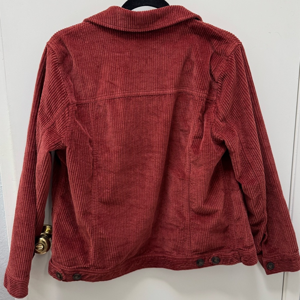 Madewell Women's Corduroy Jacket Rust - Picture 2 of 3